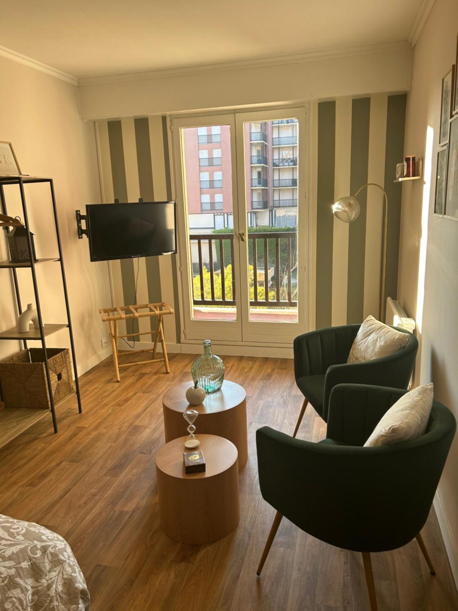 La Suite Emeraude, Studio Chic, Acces Direct Plage Cabourg Buitenkant foto